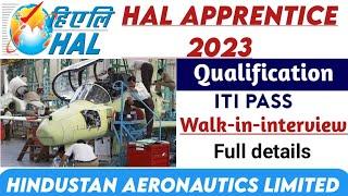 HAL Apprentice 2023||ITI requirement