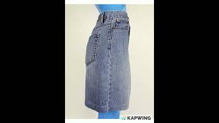 Vintage Gap Y2K Mini Skirt 8 M Distressed Stretch Above Knee Front Back Pockets