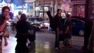 LAStreetPreacher Proclaims Good News To  A Motley Crue Of People In Hollywood