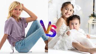 Payton Myler (Ninja Kidz TV) Vs Elle Lively McBroom (The ACE Family)  Transformation 2022