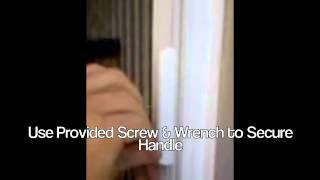 How to Install a Plisse Retractable Screen Handle