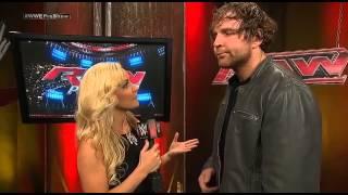 Renee Young interviews Dean Ambrose (RAW PRE SHOW 11/8/14)