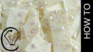 2 Ingredient White Chocolate Pearl Bark by Cupcake Savvy's Kitchen