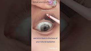 How to Apply The Pre Glued Cluster DIY Lashes To Make It Keep Long Time?