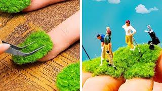 ¡Creando mundos diminutos en lienzos de piel! Arte fotográfico en miniatura con objetos cotidianos