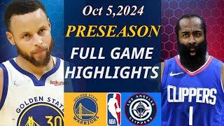 Golden State Warriors vs LA Clippers FULL GAME Oct 5,2024 | NBA TODAY | NBA HIGHLIGHTS