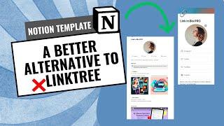 Try this Notion Template as an alternative to Linktree for your link in bio!