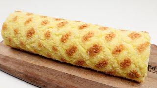 Let's put Coconut Custard Checker Board on a Swiss  Roll! Amazing taste! 椰蓉香妃蛋糕卷