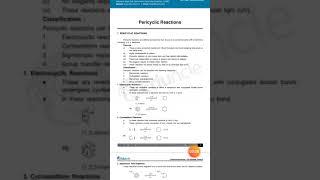 Pericyclic reactions with pdf link