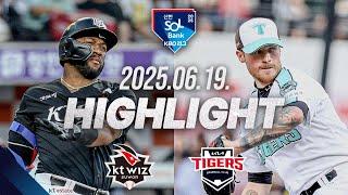 [KT위즈 vs KIA타이거즈] 6.19(목)  야구 하이라이트｜2025 신한 SOL뱅크 KBO리그｜KBO X TVING