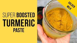 How to make boosted TURMERIC paste for GOLDEN MILK [Ayurvedic cooking recipe]