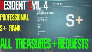 Resident Evil 4 Remake Professional S+ Guide (ALL TREASURES/REQUESTS)