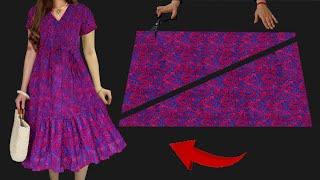 ️Amazing Sewing Idea Dresses ️All Size Sew This In 10 Minute Summer Trends Dresses So Easy Style