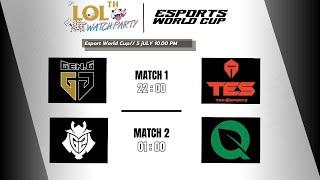 [TH] EWC 2024 LoL - GEN.G vs TES | G2 vs FLY | #watchparty