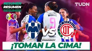 HIGHLIGHTS | Monterrey vs Toluca | Liga Mx Femenil-CL2024 J8 | TUDN