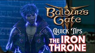 Quick Tips for The Iron Throne - Baldur's Gate 3