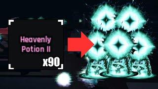 What 90 Heavenly II Potions IN A ROW in One GLITCHED Biome Gets You... | Sol's RNG