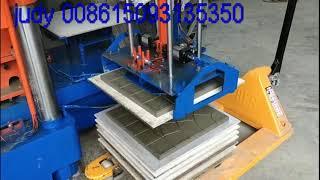 Single-layer terrazzo tile machine, cement floor tile machine used in our domestic client's factory