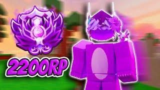 Hitting TOP 1 NIGHTMARE 2200 rp (Roblox Bedwars)