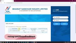 How To Check Your BSNL Broadband's Data Usage(Realtime) - By TechFever