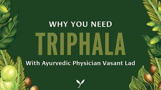 Why You Need Triphala | With Ayurvedic Physician Vasant Lad  #triphala #triphalabenefits