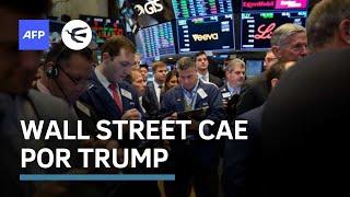 Wall Street sufre fuerte caía por temores de recesión y declaraciones de Trump