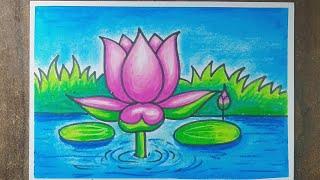 Easy lotus Drawing | step by step lotus Drawing #art