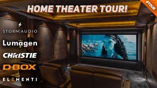 INCREDIBLE 9.4.6 Home Theater Tour 2023! 4K DOLBY ATMOS Storm Audio / Christie Projector / D-Box