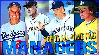 Top 15 MLB MANAGERS Of ALL TIME!! Did BOCHY Make The List?! LA RUSSA.. STENGEL.. MACK & More!!