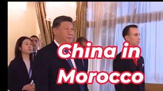 Why did Xi Jinping stop in Morocco