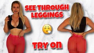 *no panties* SEE THROUGH LEGGINGS - TRY ON ‍ {Part 2}