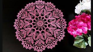 Crochet Doily| Step by Step Instructions| #doily #tablemat #crochetworldcreations