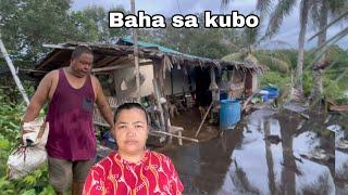 Grabe napakalaki ng tubig sa ilog | Baha sa kubo