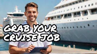 3 IMPORTANT 2025 CRUISE JOB AWAKENING CAREER GRABING AND WORKING ON PASSENGER SHIPS IN THE WORLD