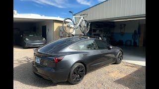 Tesla Model 3 Crossbar Install and Yakima Front loader Bike mount install