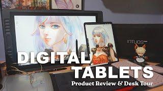 Digital Art Tablets, Product Review, Digital Artworks and Desk Tour  ENA Art Vlog 