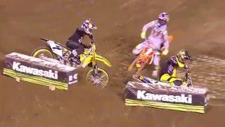 Ryan Dungey y James Stewart accidente Anaheim