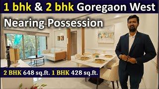 #2bhk flat in #Goregaon West I Nearing possession project I #1bhk flat I #flat near metro #station