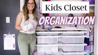 Kids Closet Organization | How To Organize Kid's Closet | Declutter + Organize Kids Clothes With Me