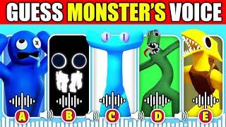 IMPOSSIBLE  Guess the Monster's Voice | Rainbow Friends Chapter 2 | Cyan, Blue, Purple, Yellow