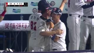 [경기영상]모두가 홈런인 줄 알았던 장민석의 타구! (09.01)