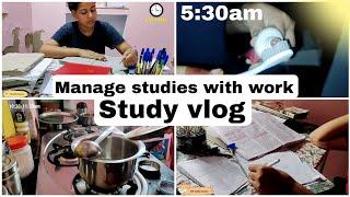  I Woke up at 5:30 AM* My daily study routine* Job + Study  #studyvlog  #studymotivation  #upsc