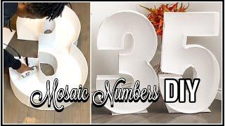 DIY Tips & tricks on how to make marquee numbers + Q & A | DIY Marquee Number 3 and 5