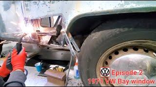 1971 T2 Volkswagen bay window bus repair Ep. 2