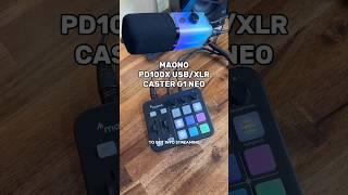 Budget Streaming Setup Microphone & Audio Mixer #streaming #tech #gaming #maono #maonopd100x #g1neo