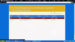 The CoQUOS Approach to Continuous Queries in Unstructured Overlays  ieee 2011 project