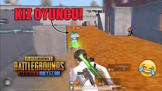 RASTGELE TAKIMA GELEN KIZ OYUNCUYA YÜRÜDÜM PUBG MOBİLE Lite