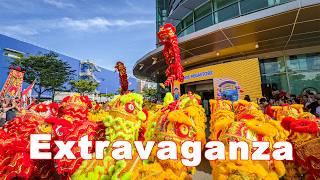 50 Lions Extravaganza | COURTS Megastore Grand Reopening Tampines, Singapore | Lion dance