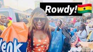 A Typical Market Day in Accra ( Ghana ) 's Rowdiest Market | Life in Ghana , West Africa