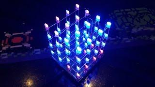 How to build the 4x4x4 LED Cube kit (with remote) from Ebay - part 2 - The LEDs